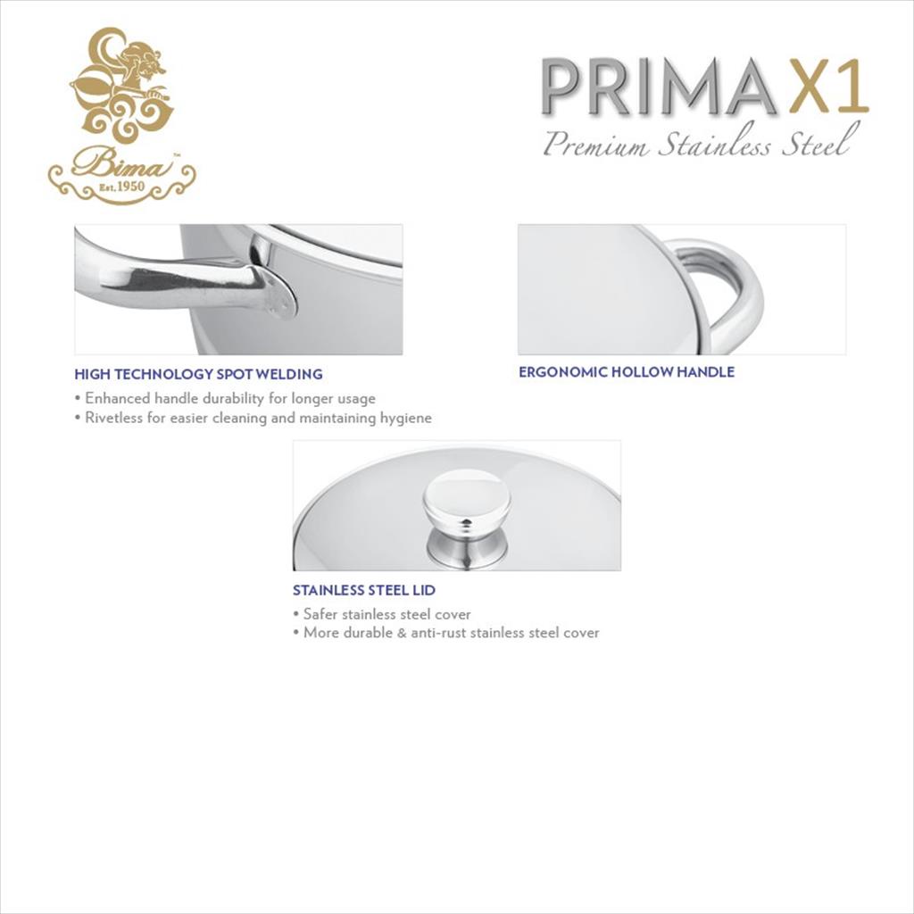 PANCI BIMA PRIMA STOCKPOT 30 CM BP2007330 PANCI BAHAN STAINLESS STEEL