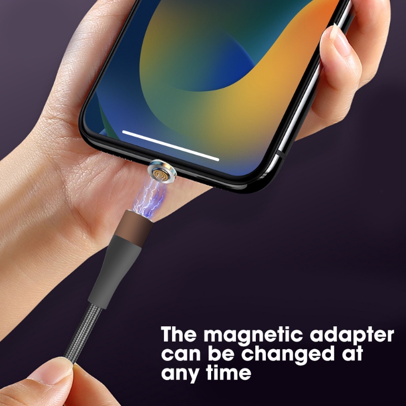 Untuk Android Colokan Kabel Bulat Berputar 360derajat Micro Usb C Colokan Fast Charging Adapter Phone Micro Usb Type-C Plug Max 6A