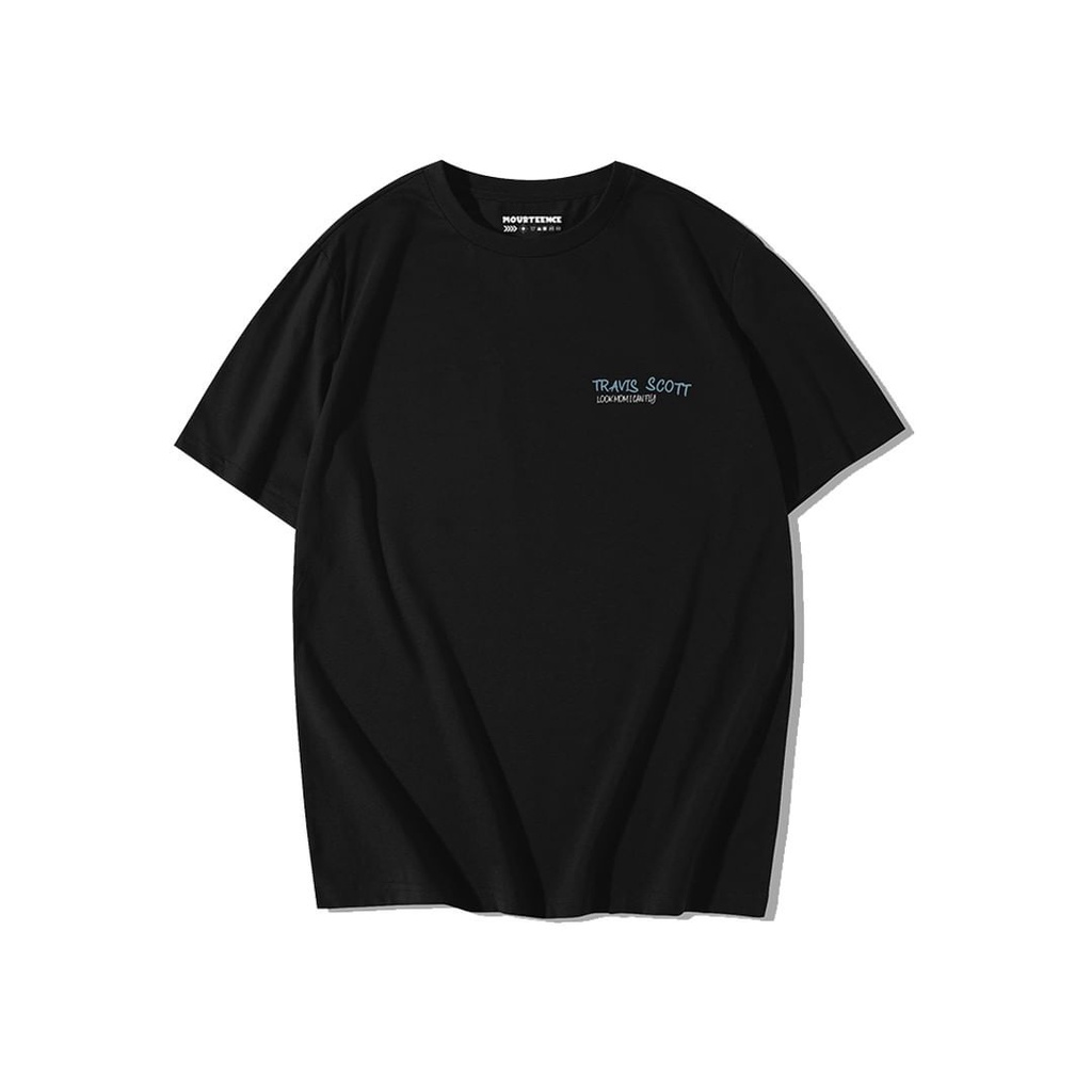 Kaos atasan T-shirt remaja/dewasa original distro Mourteence travis scott unisex Lengan pendek
