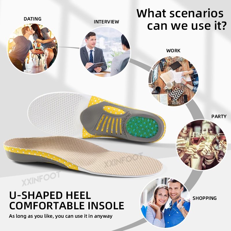 Orthotic Gel Sol Ortopedi Datar Kaki Kesehatan Sole Pad Untuk Sepatu Insert Arch Dukungan Pad Unisex