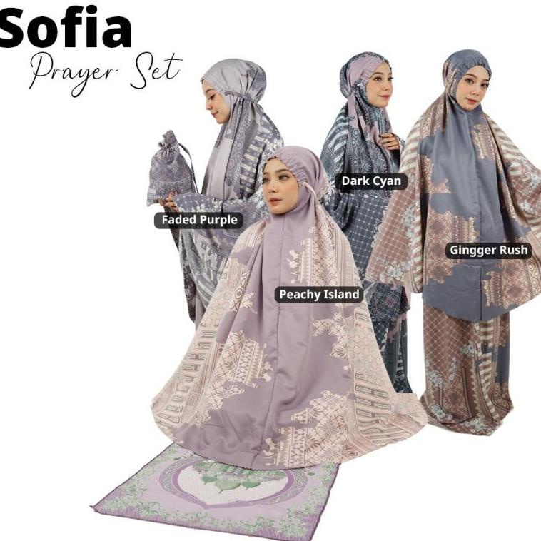 HARGA TERMURAH Sofia Prayer Set / Mukena Viral