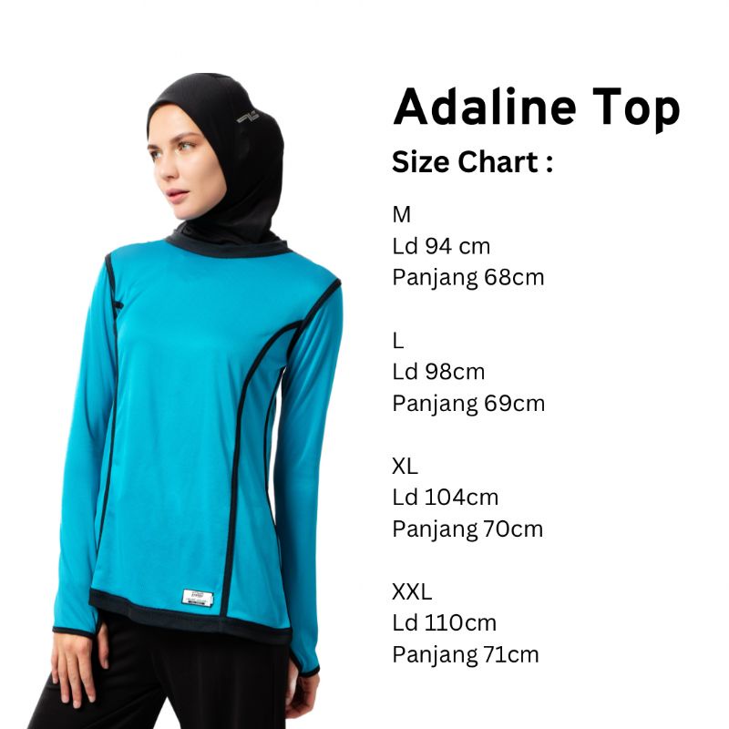 Livigi - Adeline Top Atasan Olahraga Wanita Two Tone