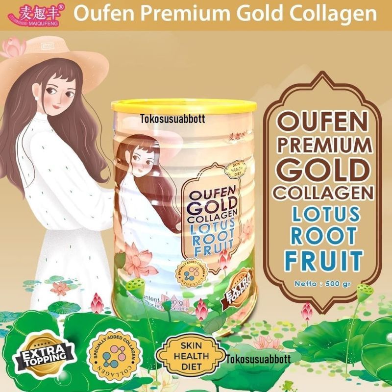 

PREMIUM GOLD EXTRA COLLAGEN OU FEN LOTUS ROOT POWDER BUBUK AKAR TERATAI