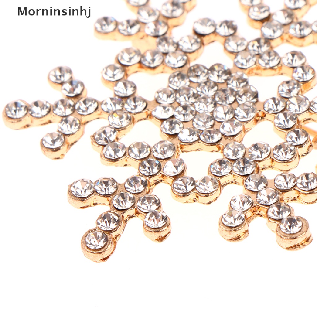 Mornin Berlian Imitasi Hias Snowflake Berbentuk Bros Alloy Brooch Perhiasan Aksesoris id