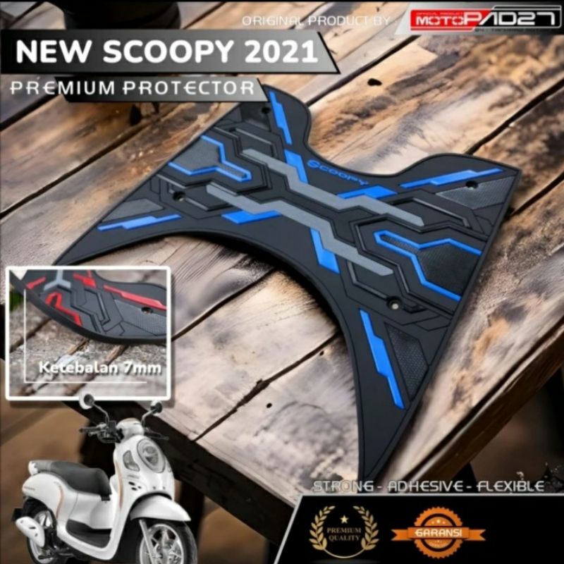 Karpet alas pijakan kaki New SCOOPY 2021-2023 RUBBER Motif