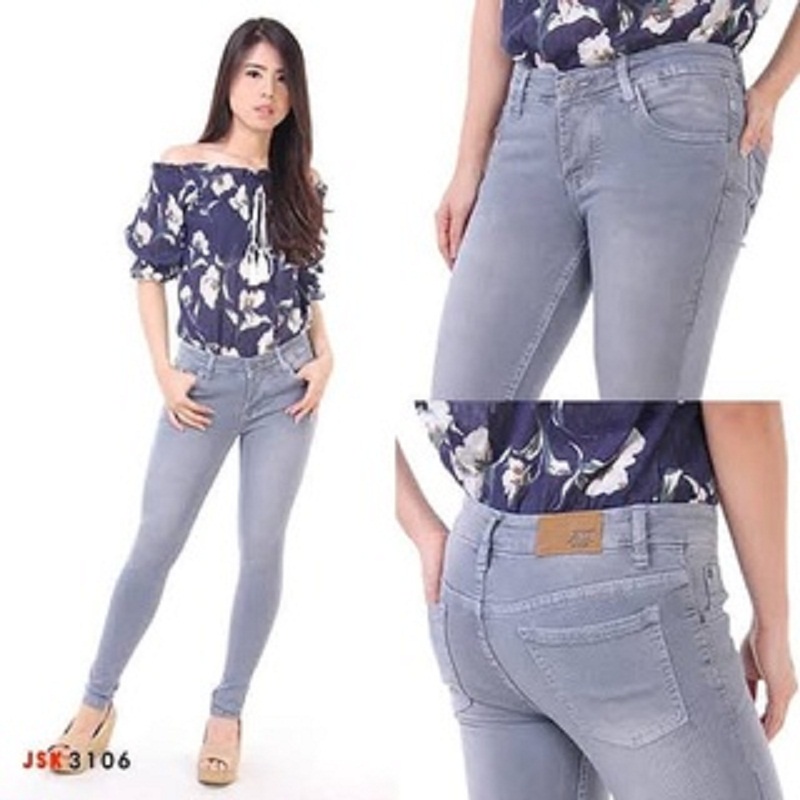 celana panjang jeans wanita pensil warna abu abu terbaru celana jeans wanita terbaru