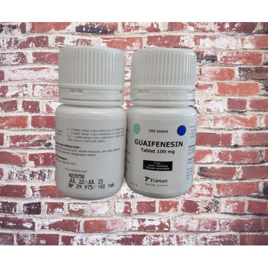 GUAIFENESIN 100MG BOTOL MERK TRIMAN (100TAB)