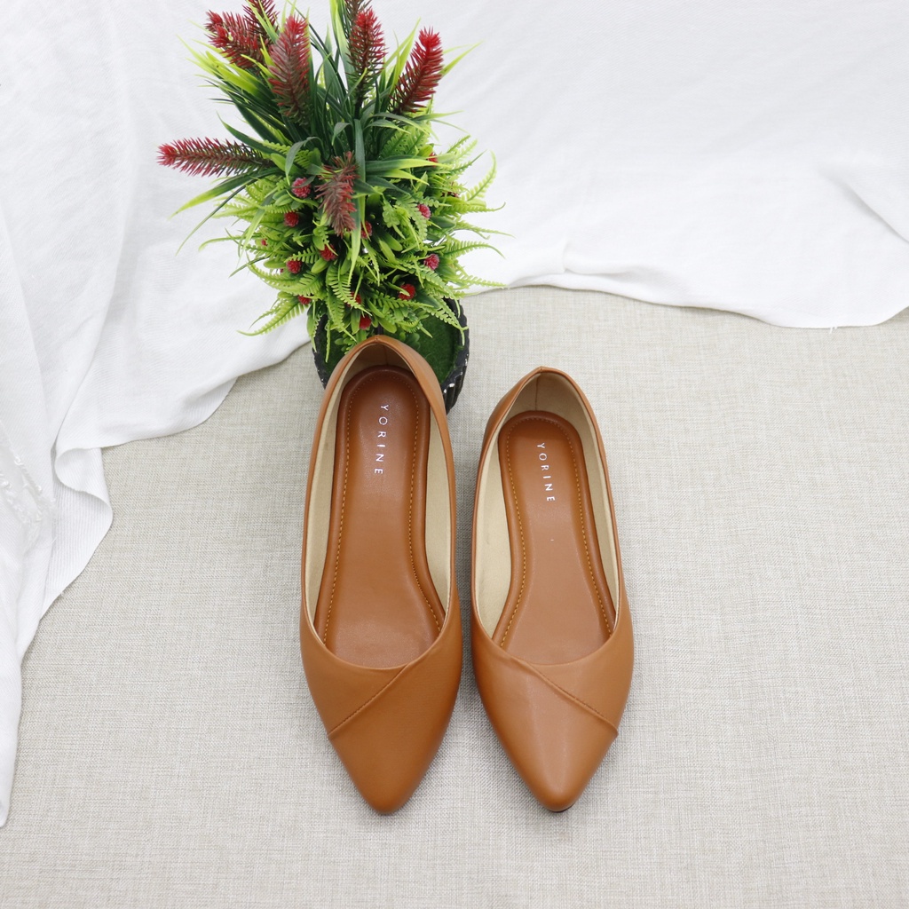 SBM STORE MARSHA Sepatu Wanita Kekinian Ujung Lancip Formal Non Formal Untuk Kerja