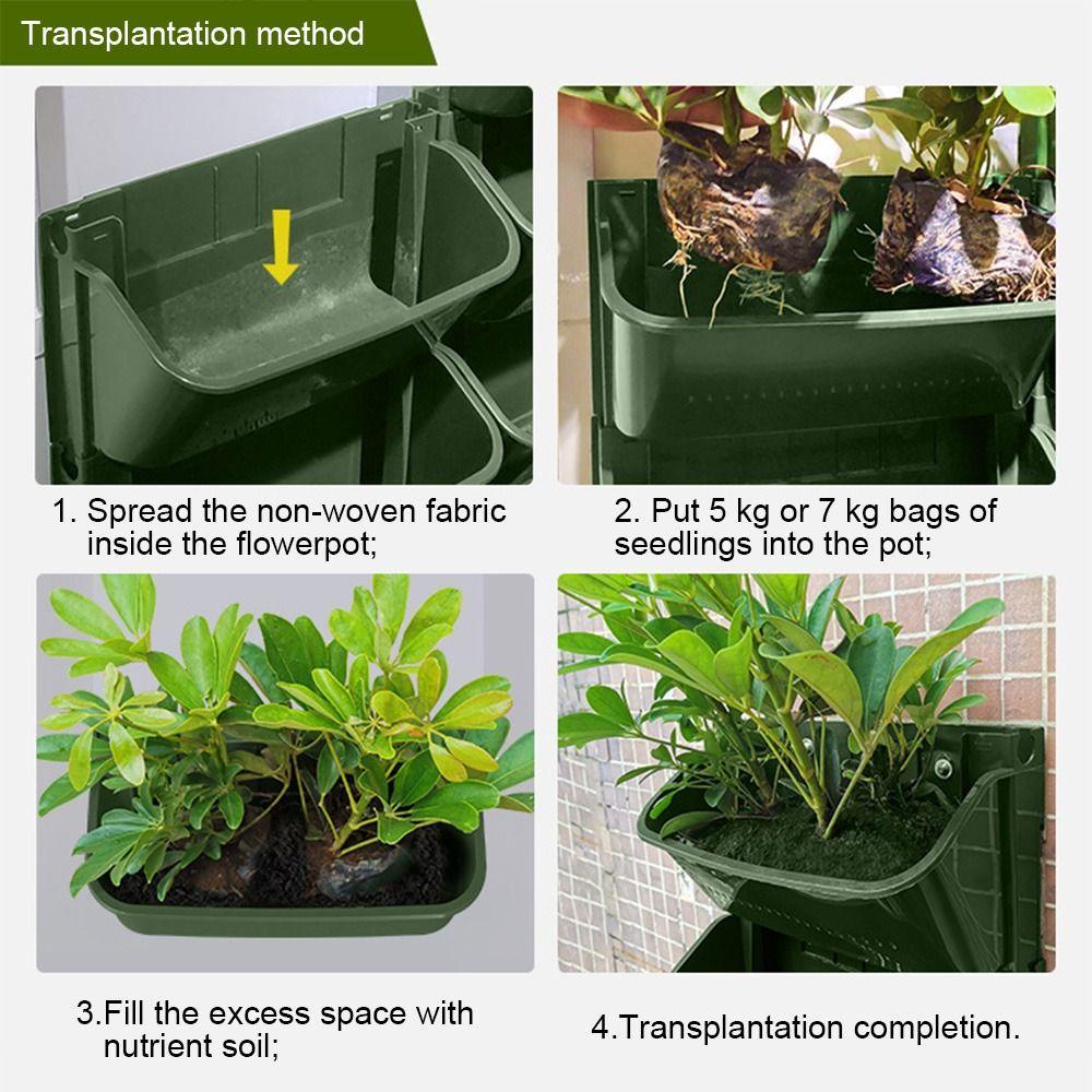 Solighter Hanging Planter Rumah Kantor Bonsai Pot Bunga Tahan Lama