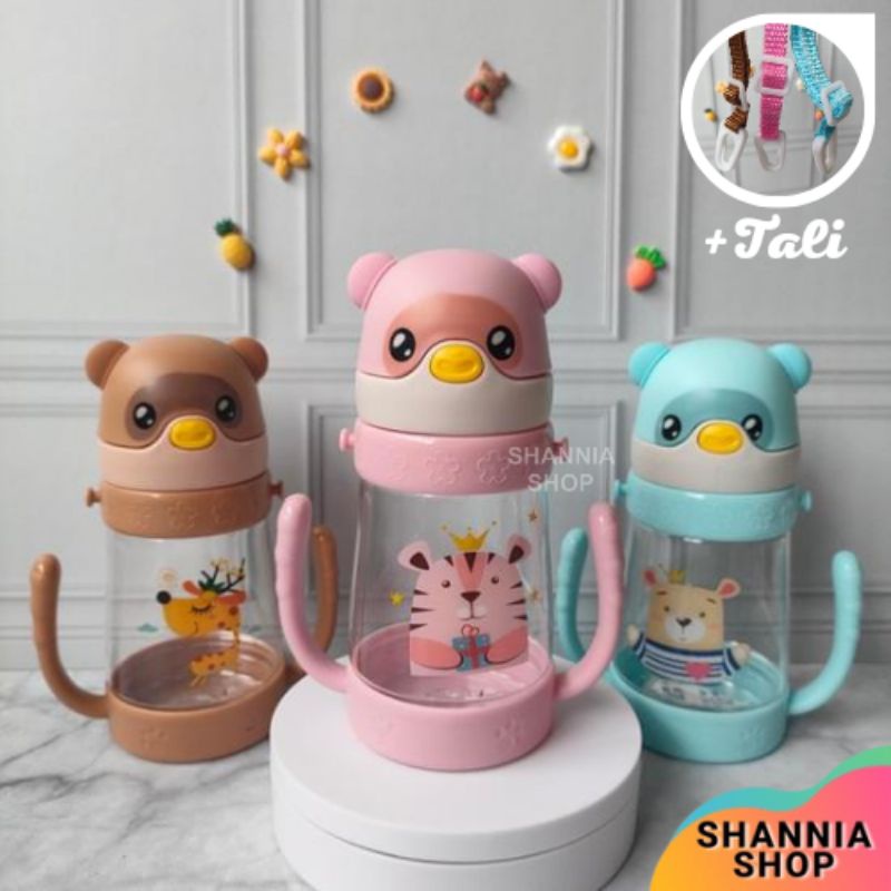 H339 Botol Air Minum Anak Motif Animal 380ml - Botol Minum