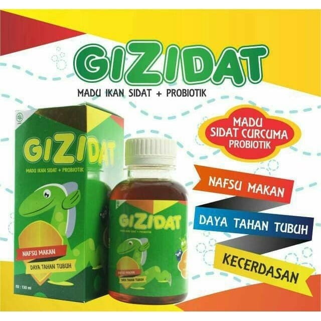 GIZIDAT MADU IKAN SIDAT + TEMULAWAK 130 ML