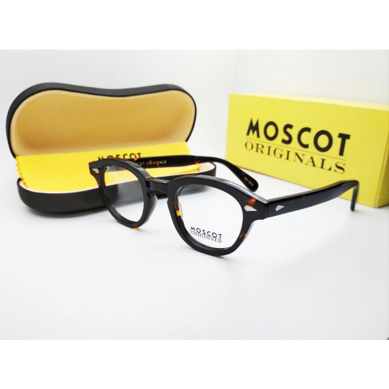 Kacamata Moscot Lemtosh Tortoise Glossy frame size Small