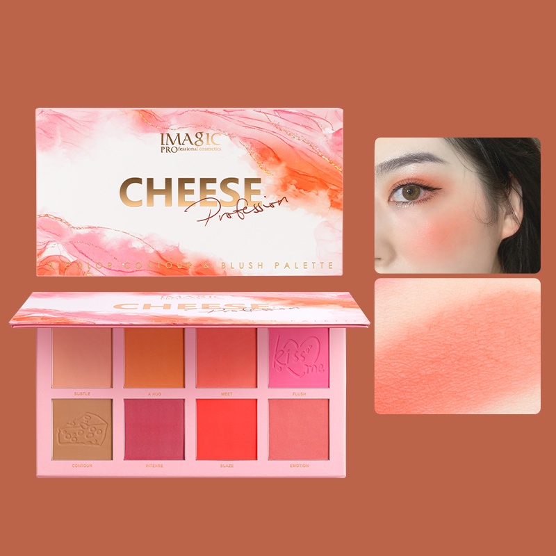 (READY &amp; ORI) IMAGIC 8 Color Contour Blush Cheese Palette FA136