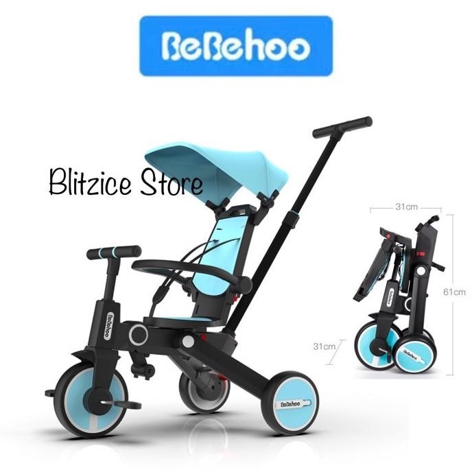 DISKON BEBEHOO 7 IN 1 GEN 2 BABY STROLLER SEPEDA BAYI LIPAT FOLDING TRIKE TERBAIK