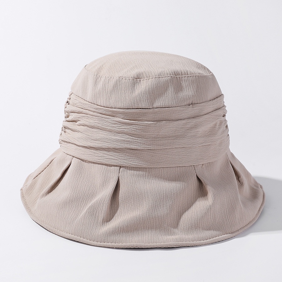 Topi Nelayan flat-top Lipit Gaya Korea Wanita