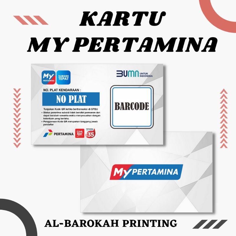 

Kartu My Pertamina / Cetak Kartu PVC Tebal 0,9mm