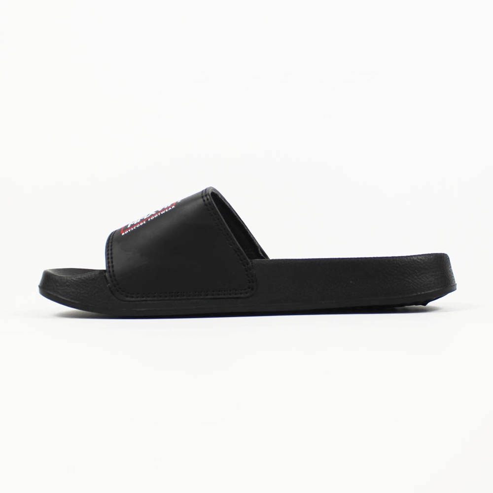 Sendal Slop Pria Wanita BOYSCODE Japanesse Wind Black Hitam / Slide Pria / Slip On Pria / Sendal Cowok / Sendal Cewek