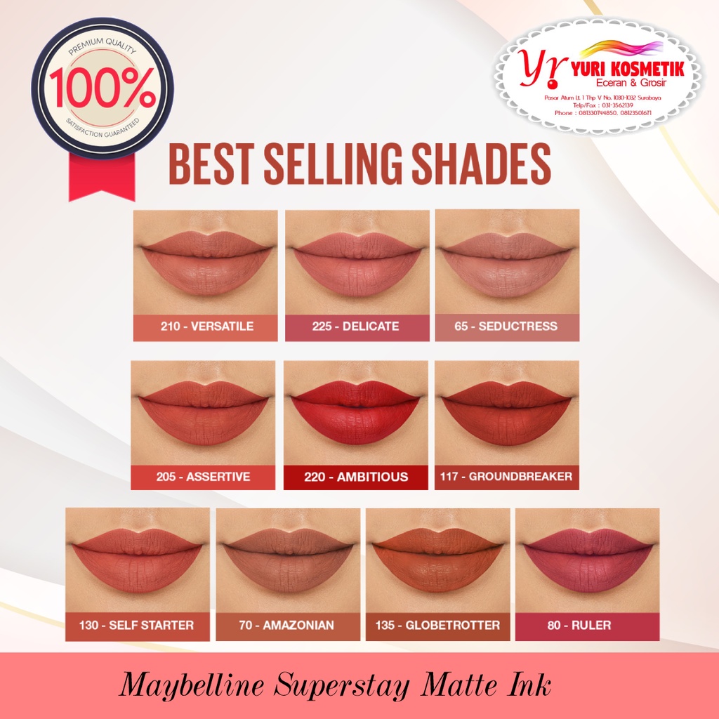☘️Yuri Kosmetik☘️ Maybelline Superstay Matte Ink EXPIRED 2025 / Lipstick Tahan Lama / Birthday Limited Edition