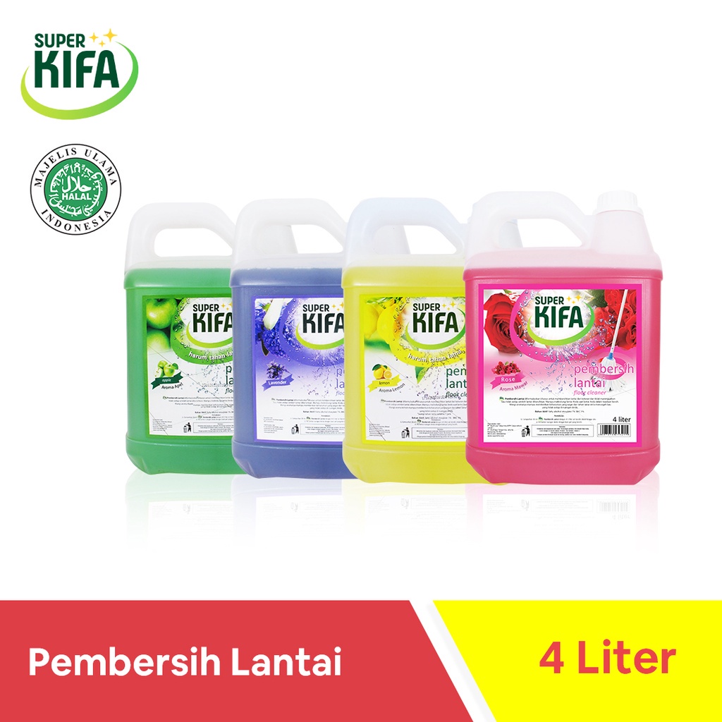 SUPER KIFA Jerigen Floor Cleaner 4L - Pembersih Lantai