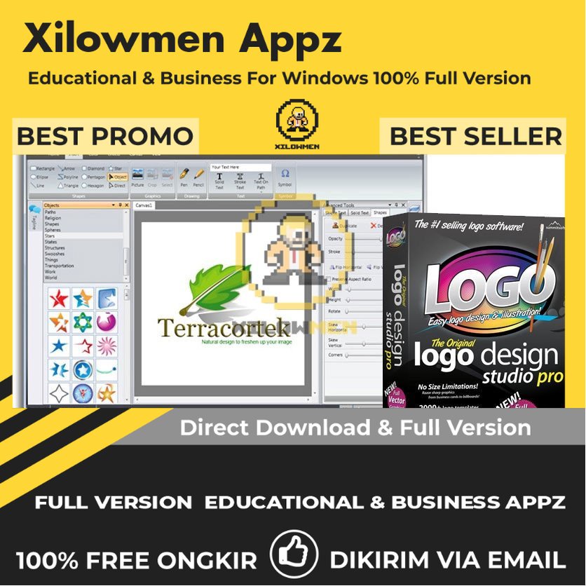 [Full Version] Summitsoft Logo Design Studio Pro Platinum / Vector Edition Pro Design Graphics Lifetime Win OS