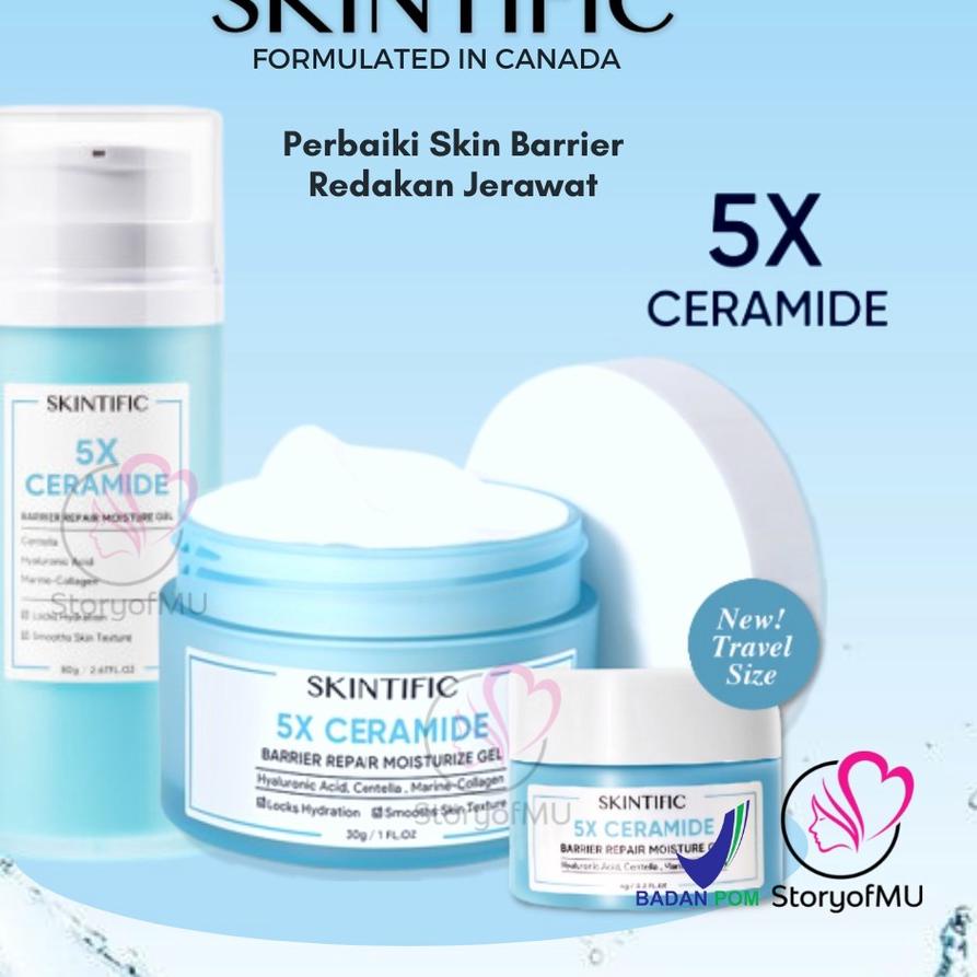✤ [] SKINTIFIC - 5X Ceramide Barrier Repair Moisture Moisturize Gel Moisturizer Mini 6gr | 30gr | 80