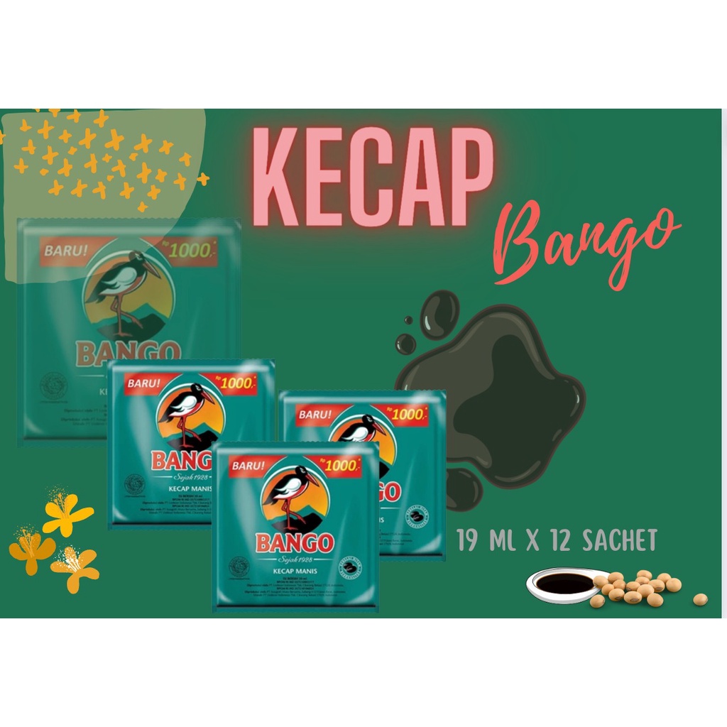 Bango Kecap Manis Sachet 19ml  Rentengan 12s