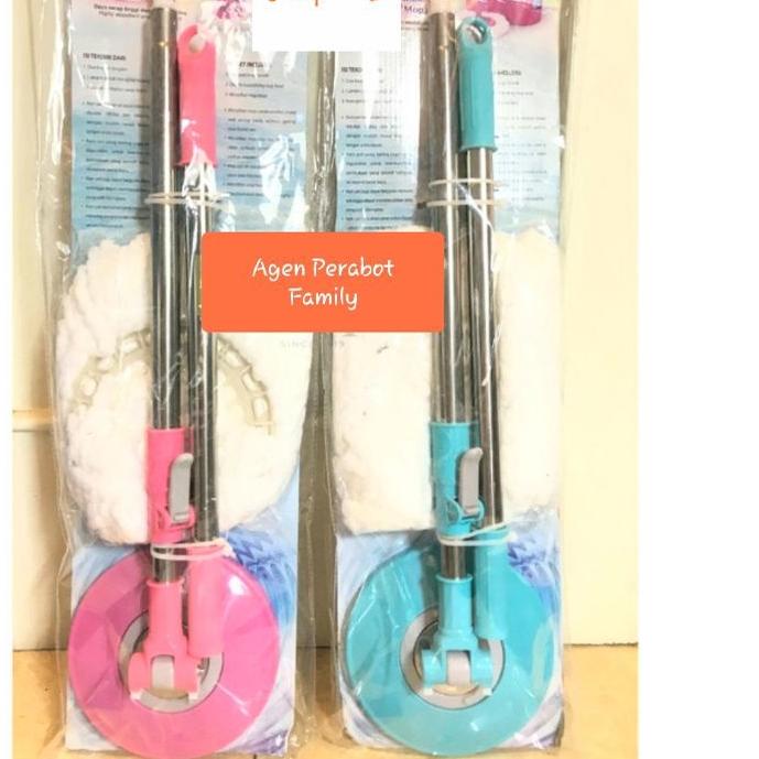 ⅍ Alat Pel Lantai Lion Star Livina Spin Mop Handle Set Gagang dan Pel ⅍