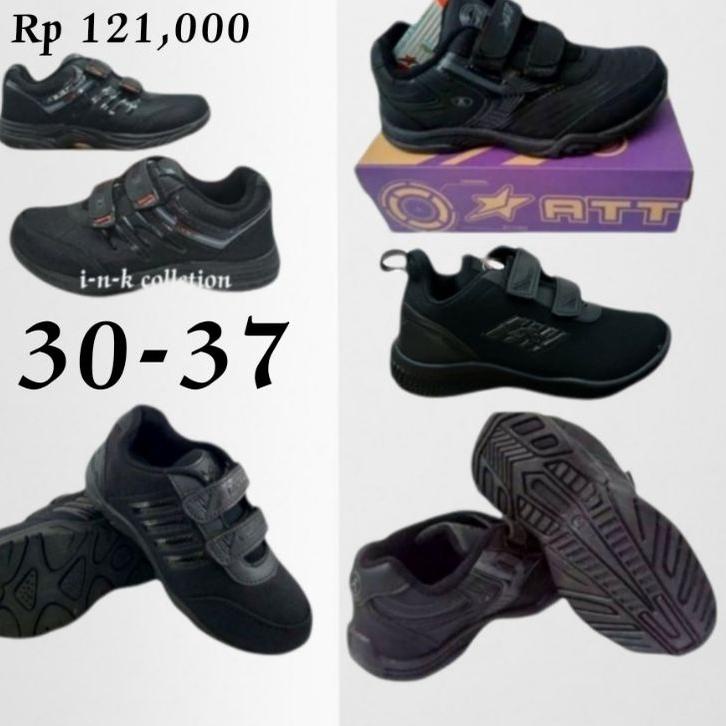 ❈ SEPATU SEKOLAH PRO ATT LST 931 ATT OR hitam polos, SEPATU SEKOLAH TK SD ➶