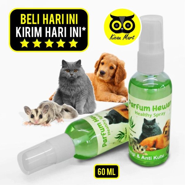 Parfum Hewan Pelembut Bulu Anti Rontok Body Mist Grooming Anabul Cologne Minyak Wangi Kucing Anjing Sugar Glider Hamster Anti Kutu Healthy Spray Antibacterial