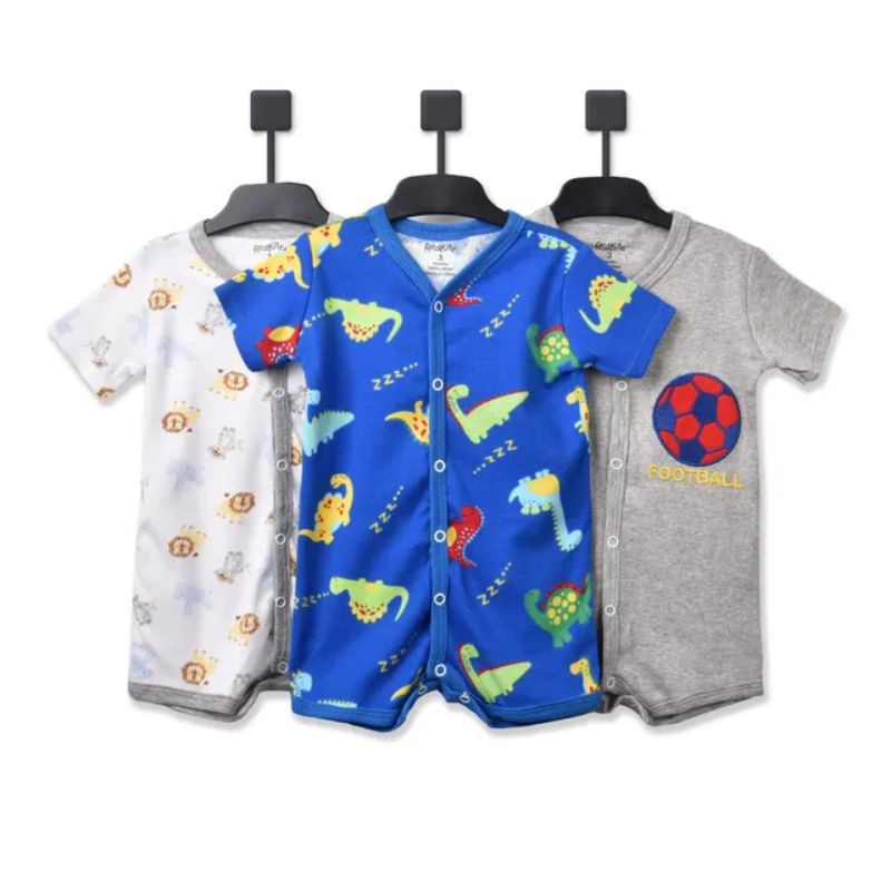 Sleepsuit Romper Jumper Bayi Laki Laki isi 3pcs P011