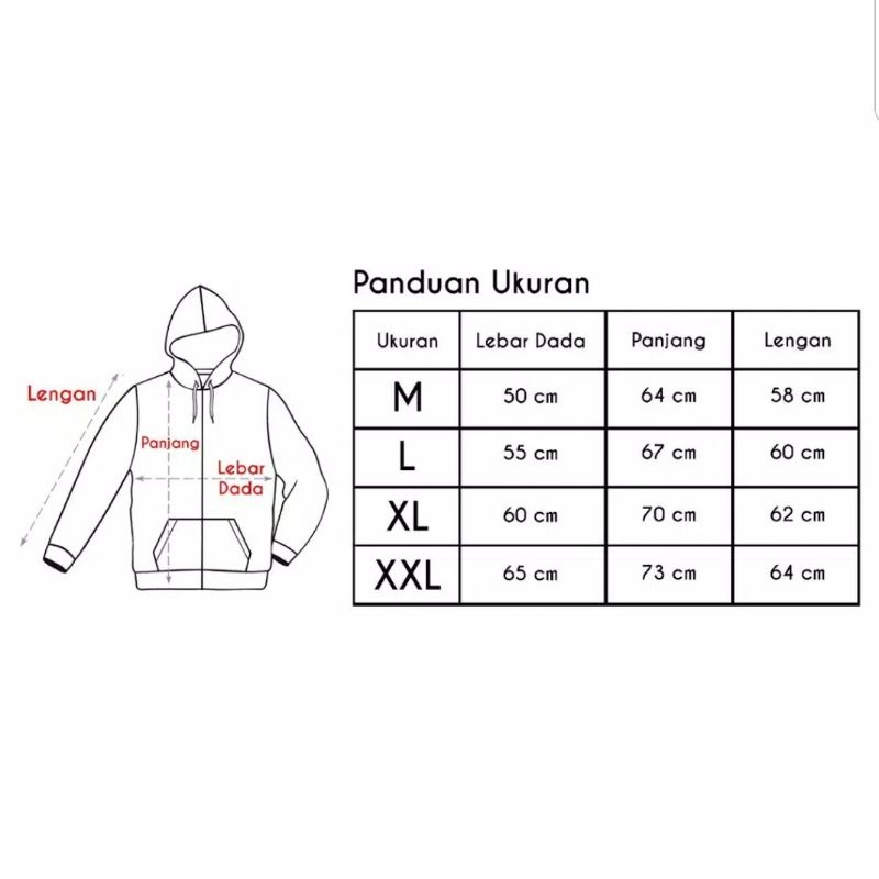 Hoodie jumper comfort zone (pria &amp; wanita)