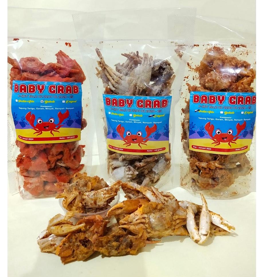 

K97 BABY CRAB CRISPY IZIN PIRT HALAL 50GR NON MINYAK CUCI GUDANG ド