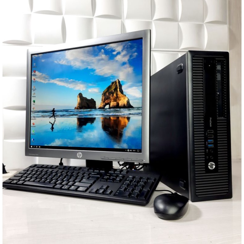 Paketan PC Murah Core i5  ProDesk 600 G1 Sff LED IPS 19 in Square Bergaransi