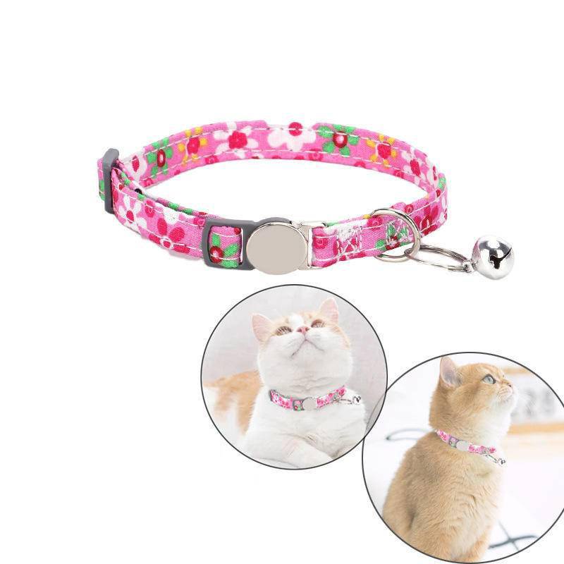 [Free Grafir] Kerah Kucing Peliharaan Cetak Pribadi Dengan Gesper Pengaman Ukiran Nama Kalung Puppy Kitten Adjustable Anti Hilang