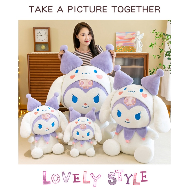 45/55 cm Baru Kuromi Boneka Merlot Boneka Mainan Mewah Melody Boneka Sanrio Plush Toy Bantal Anak Boneka