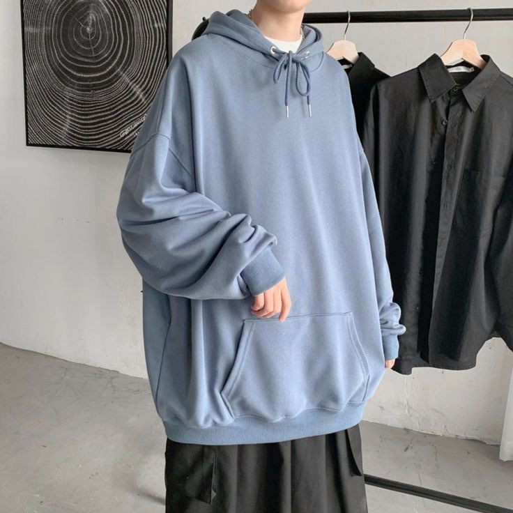 value pack hoodie natural oversize pria wanita jumper korean style outfit simple kekinian santai