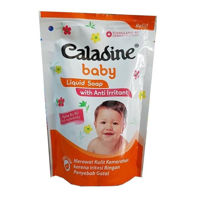 Caladine Baby Liquid Soap Pouch 210 mL (Sabun Cair Bayi)