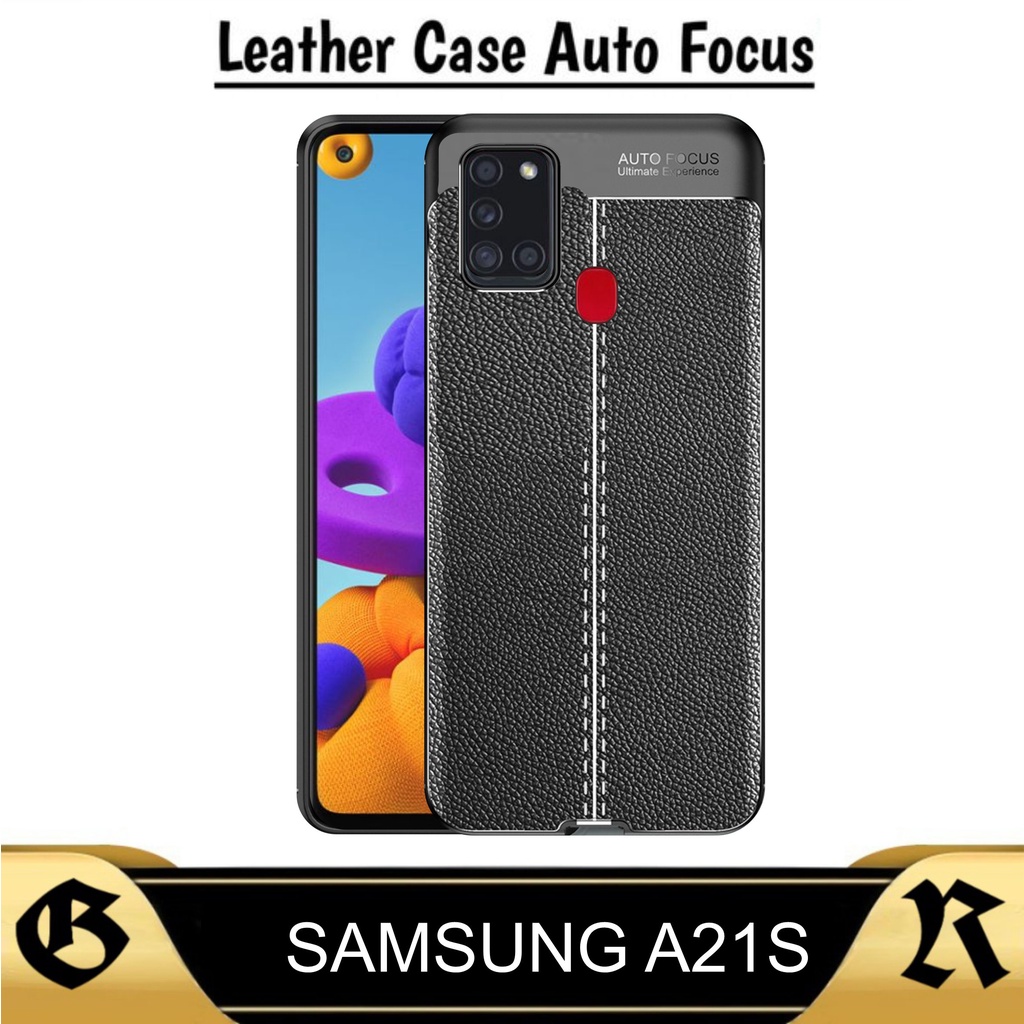 Promo Softcase Auto Focus Leather Samsung A21s 2020 Casing Silikon Hp