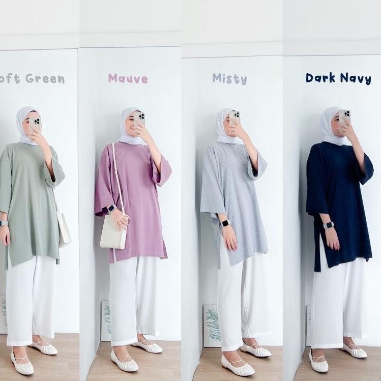 ← AFI - MC - Myza Oversize XXL Slit Blouse / Top Hijab ▲