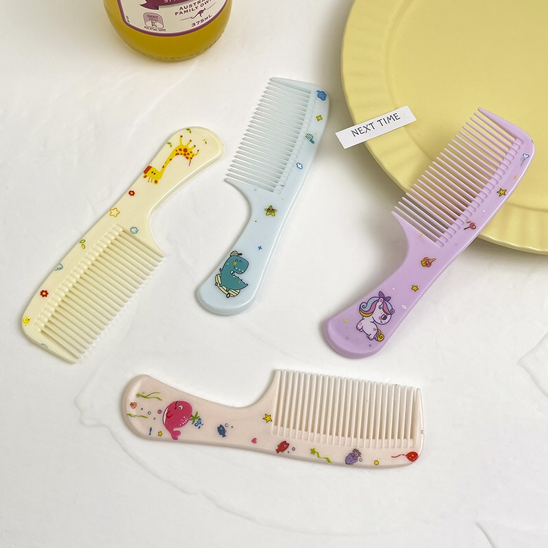 2-piece Kartun Lucu Sisir Penata Rambut Sisir Perawatan Rambut anti-Statis