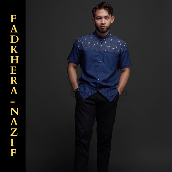 Fadkhera Baju Kemeja Koko Pria Dewasa Kokoh Muslim Kemko Modern Nazif