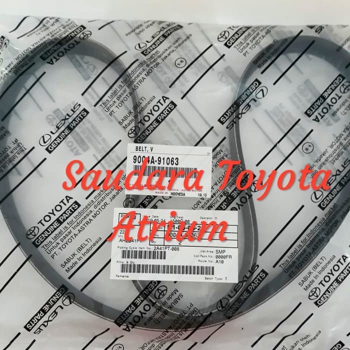 Belt Fan Belt Fanbelt Vanbelt Agya Ayla Original