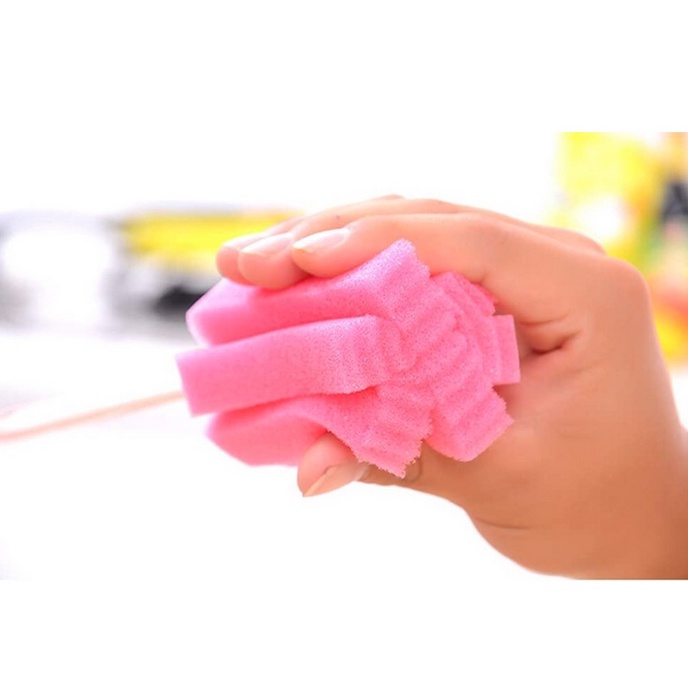 A62 SPONS TONGKAT PEMBERSIH BOTOL MINUM gelas bayi dewasa gelas mug cangkir peralatan makan rumah sikat busa spons cleaner sponge