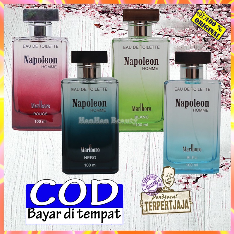 Marlboro Napoleon Homme Edt 100ml Asli BPOM Minyak Wangi Cowo Pengharum Aroma Tubuh Minyak Wangi Spr