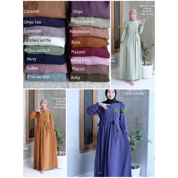 COD home dress Crinkle air flow by Aini modiste , Gamis crincle, Gamis ori, gamis Aini