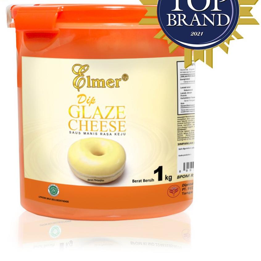 

✰ Elmer Dip Glaze Cheese 1 kg | Topping Donat | Selai Roti ✻