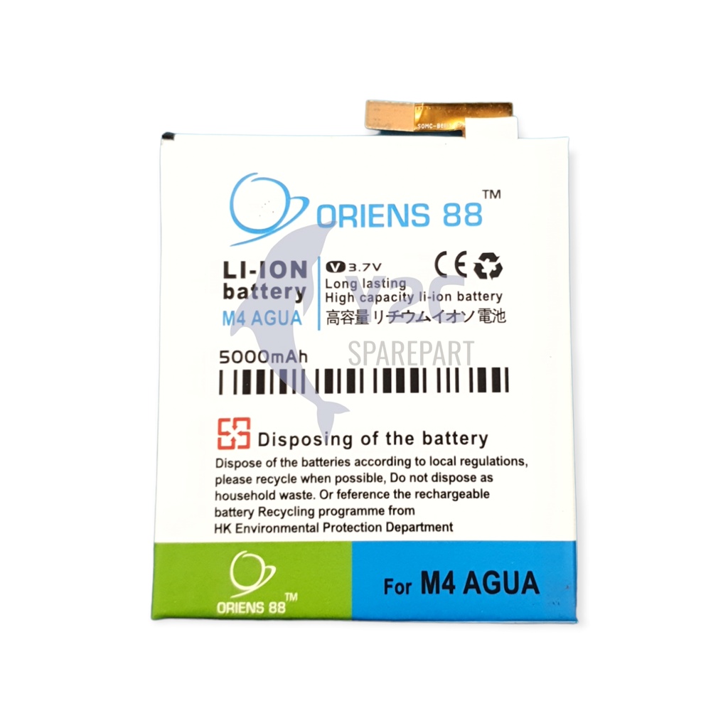 BATERAI SONY XPERIA M4 AQUA / LIS1576ERPC DOUBLE POWER ORIENS 88 / BATRE / BATERE / BATRAI /  BATREI / BATU