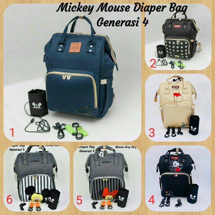 Diaper Bag Disney Mickey Mouse Diaper Bag Bayi
