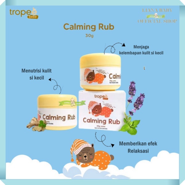 PERA712 TROPEE BEBE CALMING RUB 30 GRAM KRIM PENGHANGAT TUBUH BAYI