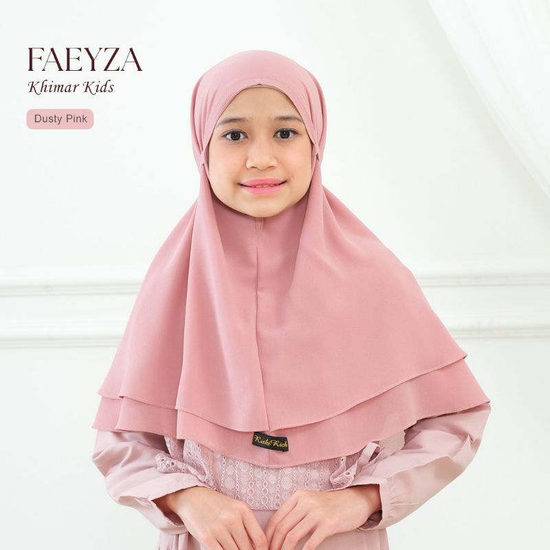 Faeyza Hijab - Khimar Instan Bergo anak dan bayi bahan Ceruty Baby Doll Premium by Riskirich